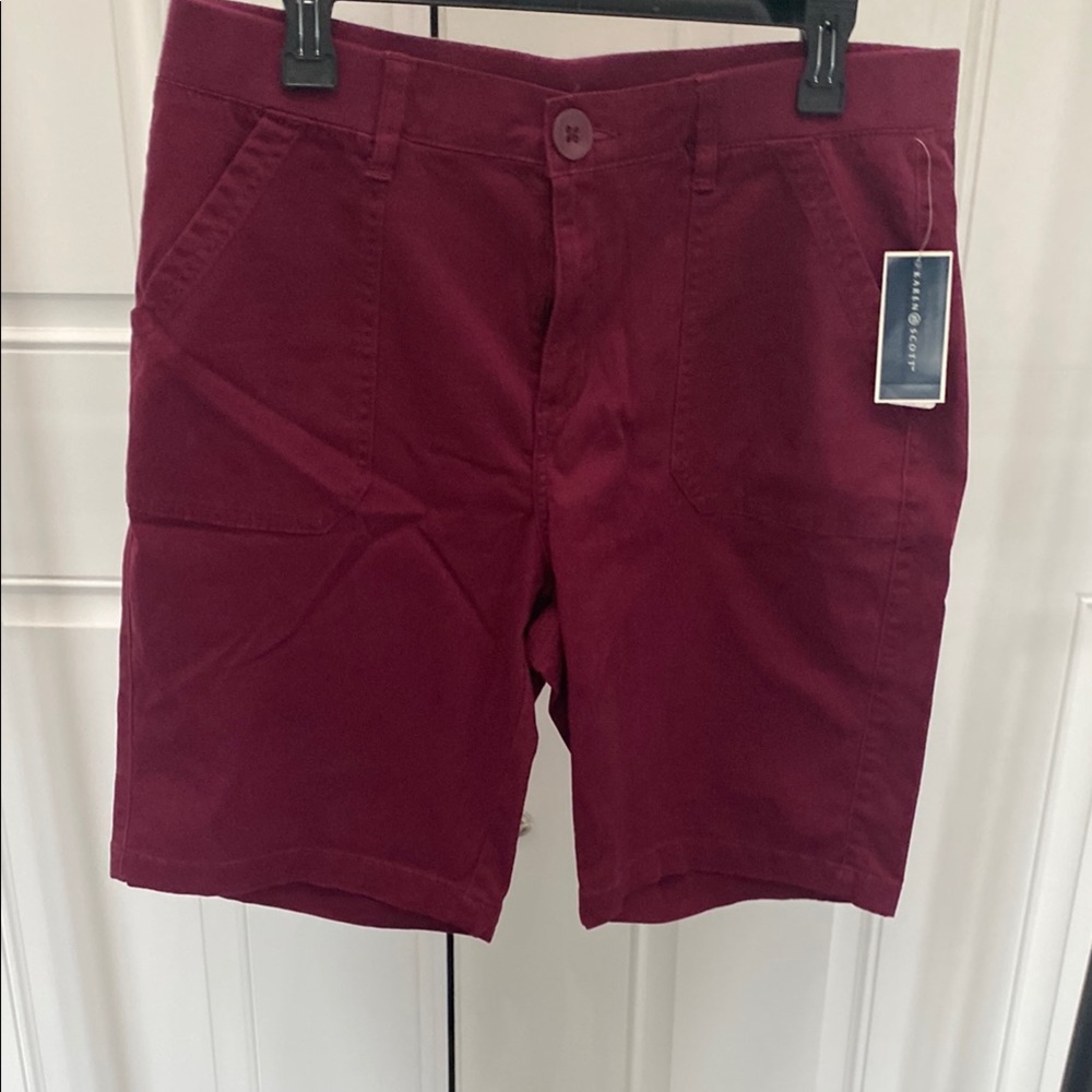 Karen Scott Women’s Burgundy Shorts